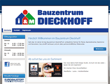 Tablet Screenshot of dieckhoff-baustoffe.de